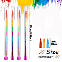 20pcs Colored Stackable Pencil 11 Colors Crayons Colorful Painting Graffiti Rainbow Pencil Kid Party Birthday Gift School Supply