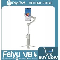 FeiyuTech VB4 Face Tracking Smartphone Gimbal Stabilizer with Built-in Selfie Stick, Portable Vlogging Tool for iPhone/Android