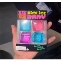 New Schylling Needoh Nice Cube sensory toy small square pressure relief block squeeze relief squeeze toy