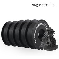 Geeetech 5 kg Mattfilament PLA 1,75 mm, 3D-Drucker Material Polymilchsäure, mattierte Textur, Vakuumverpackung