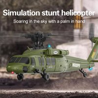 Black Hawk Remote Control Aircraft Model Combat Helicopter K200 6CH Optical Flow Positioning Simulation Brushless Boy Toy Gift