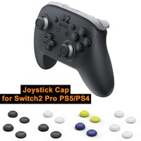 4PCS Joystick Cap for Switch 2 Pro Controller for PS5 PS4 Controller Thumb Grip Non-slip Button Cover Gamepad Gaming Accessories