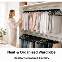 10Pcs Non Slip Clothes Hangers Traceless Durable Garment Rack Space Saving Bedroom Closet Organizer Household Storage Hanger