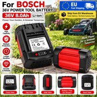 Neuer, verbesserter 36-V-8000-mAh-Li-Ion-Ersatzakku, kompatibel mit Bosch BAT4030, BAT4040, BAT4050, BTA4060, mit integriertem BMS, hochdichten Zellen und verlängerter Betriebszeit für kabellose