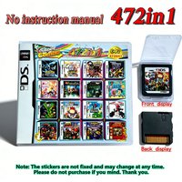 472 in 1 Compilation DS NDS 3DS 3DS NDSL Game Cartridge Card Video Game Handheld Player (R4 card) 23in1/208in1/280in1/482/4300