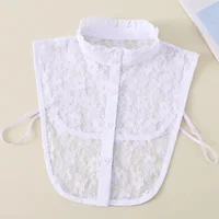 black and white lace, fungus edge fake collar, autumn and winter sweater decorative collar, Korean version vertical c