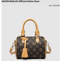 UR Luxury Printed Pillow Bag Women's Shoulder Crossbody Bag Commuter Handbag Summer 2025 British Style Zipper Closure Daily Use