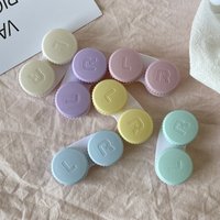 10PCS Multicolour Lenses Box Holder Travel Bottles Set Kawaii Contact Lenses Container Pupils Case Lens Kit Canister YXYJH05
