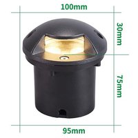 6W12W LED étanche lampe souterraineAC85-265V DC24V extérieur jardin 1/2/4 côté intégré sol enterréSpotYardPath paysageNecklights