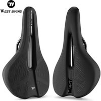 AliExpress West Biking WEST BIKING Ergonomic Cycling Saddle Short Nose Hollow Breathable Cushion High Rebound Cushioning Waterproof MTB Road Bike Seat