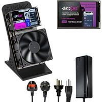 NerdQaxe++ 4.8T BTC Solo Miner z chipem BM1370, Open Source, maszyna do kopania kryptowalut SHA256, energooszczędna, cicha koparka z chłodzeniem OLED.