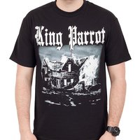 Fit King Parrot Band Graphic Cotton T-shirt Unisex Summer Short Sleeve Fashion Brand Tee Luxury Casual Vintage Retro Top