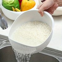 1PC Multifunctional modern drain basket fruitsvegetablesrice and cereals kitchen storageboxandstoragecabinetkitchen accessories