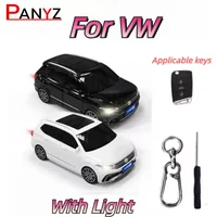 For VW Tiguan Polo Golf 7 Mk7 Octavia Kodiaq Karoq Seat Ateca smart car key case cover FOB Car styling models
