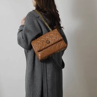 2026 New Chain Bag Textured Rhombus Embroidery Thread Single Bag Versatile Single Shoulder Crossbody Hot Selling Women's Bag
