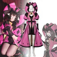 Game The Freak Circus Columbina Cosplay Costume Adult Clown Purple Uniform Halloween Carnival Clothes
