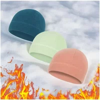 AliExpress 1/3pcs Winter Fleece Caps Warm Outdoor Sports Skiing Cycling Hat Windproof Soft Beanie Women Ski Bike Hat Caps