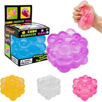 Schylling Needoh Nice Cube Sensory Fidget Squishy Stress Relief Anti-Anxiety Squeeze Toy for Relaxation And Mindful Play