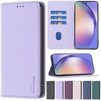 Wallet Slot Magnetic Flip Leather Case For Samsung Galaxy A06 A15 A16 A35 A53 A54 A55 S25 Ultra S24 FE S23 Plus S22 S21 S20 FE