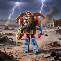 Animal Deformation Lion Human Form Action Figure Transformable PVC Model Doll Desktop Decoration Collection Gift for Adult Kids