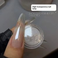 1Box Transparency Fill Light Chrome Nail Powder Glass White Mirror Effect Pigment Rubbing Powder for DIY Manicure Art Decoration