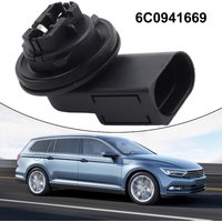 1Pc Front Daytime Light Bulb Socket For Passat B8 For Polo 6C0941669 Black ABS Replacement Part Automobiles Accessories
