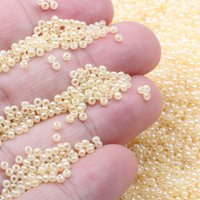 2mm Jewelry Making DIY Seed Bead Cream Color shiny pale glass beads Opaque Seed Beads 10g 1300PCS High Quality GSB-C