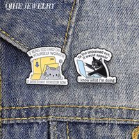 If Being Too Hard On Yourself Worked Enamel Pin Office Humor Cat Pretending To Work Brooch To The Untrained Eye Badge Jewelry
