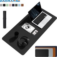 Multi Size Waterproof Mouse Pad Office Desk Protector Mat Desktop Keyboard Desk PU Leather Pad Gaming Mousepad PC Accessories