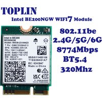 New Wi-Fi 7 Intel BE200 Bluetooth 5.4 Wifi Card BE200NGW 2.4/ 5/ 6 GHz 5.8 Gbps For Windows 11 PC Laptop
