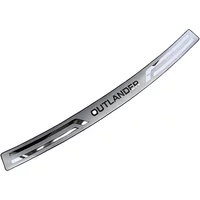 For Mitsubishi Outlander 2013-2018 Stainless Steel Rear Trunk Bumper Protector Rear Scuff Plate Rear Door Sill 1pcs