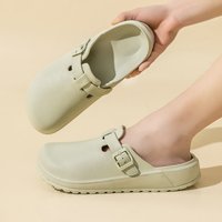 A Pair of Women's Lightweight Non-Slip Slippers, Comfortable and Stylish, Simple Slip-On Slippers for Couples