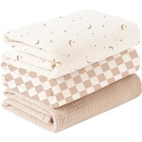 Soft Breathable Newborn Baby Receiving Blanket Swaddle Blankets.Wrap with gauze, cotton, newborn swaddling cloth