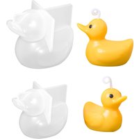 3D Mini Yellow Duck Silicone Mold Cartoon Animal Candle Soap Mould Resin Craft Making Tool Birthday Party