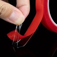 9.84FT Double Sided Nano Tape Clear Acrylic Adhesive Tape with Red Liner Heavy Duty Mounting Tape for Wall Car Home Office Use