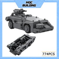 MOC Building Blocks Space Series Aliens M577 APC Model Armored Vehicle DIY Assemble Bricks Collection Display Toys Holiday Gifts