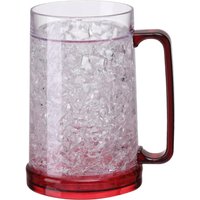 Freezer Ice Beer Mug Clear Cooling Wine Cup Double Wall Gel Frosty Beer Cup Drinking Glasses