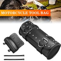 Motorcycle Saddle Bag Leather Waterproof Uv&Abrasion Resistant Tool Bag For Harley Kawasaki Yamaha Men's Bags As Christmas Gifts