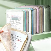 Multipurpose A4 Mesh Zipper Organizer Pouches, 5Pcs Clear Mesh Storage Bags for Daily Sorting