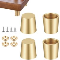 4pcs Brass Cutting Board Feet Chopping Board Stabilisers Non Slip Jewelry Box Board Display Tray Riser Feet