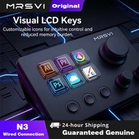 MRSVI N3 Programmable Macro Mini Keyboard | Desktop Console Panel Controller with Custom Buttons for Multiple Scenarios
