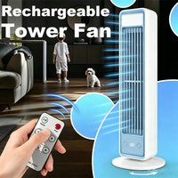 3600mAh Wall Mounted Air Conditioning Fan Silent Household Rechargeable Tower Fan Vertical Desktop Air Cooler for Bedroom Living