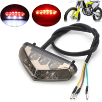 AliExpress NONE Rear Mini Motorcyle LED Tail Light With License Plate Light Stop Brake Lamp Reverse Lamp For Honda Cafe Racer Dirt Bike ATV 12V