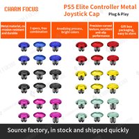 Metal Thumb Stick Accessory Kit for PS5 Dualsense Edge Controller, Custom Metal Analog Stick Joystick, Controller Not Included