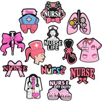 13Pcs Nurse Series Shoe Charms For Slides Sandals, PVC Shoe Decorations Accessories For Christmas Birthday Gift