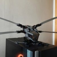 1300+PCS Dune Royal Ornithopter Aircraft Blocks | High-Difficulty Military Toy | Halloween Birthday Gift for 14+