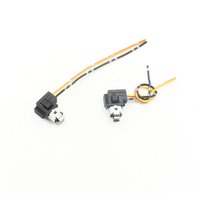 Rockeybright 2pcs h1 halogen bulb socket extension wire h1 power plug adapter connector for h1 halogen bulb socket lamp holders