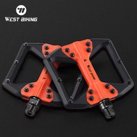 AliExpress West Biking WEST BIKING Bicycle Pedals Ultralight Seal Bearings Bicycle Bike Pedals Anti-slip Cycling Nylon Road Mtb Pedals Flat Platform
