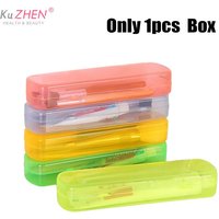 Travel Portable Toothbrush Box Candy Color Bathroom Toothpaste Holder Storage Case Box Organizer Travel Toiletries Storage Boxes