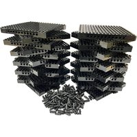 Wholesale Brick 4/3 16x16 Baseplate Building Block MOC Parts Set DIY Toys For Pixel Art Picture Compatible 65803 Send Pins